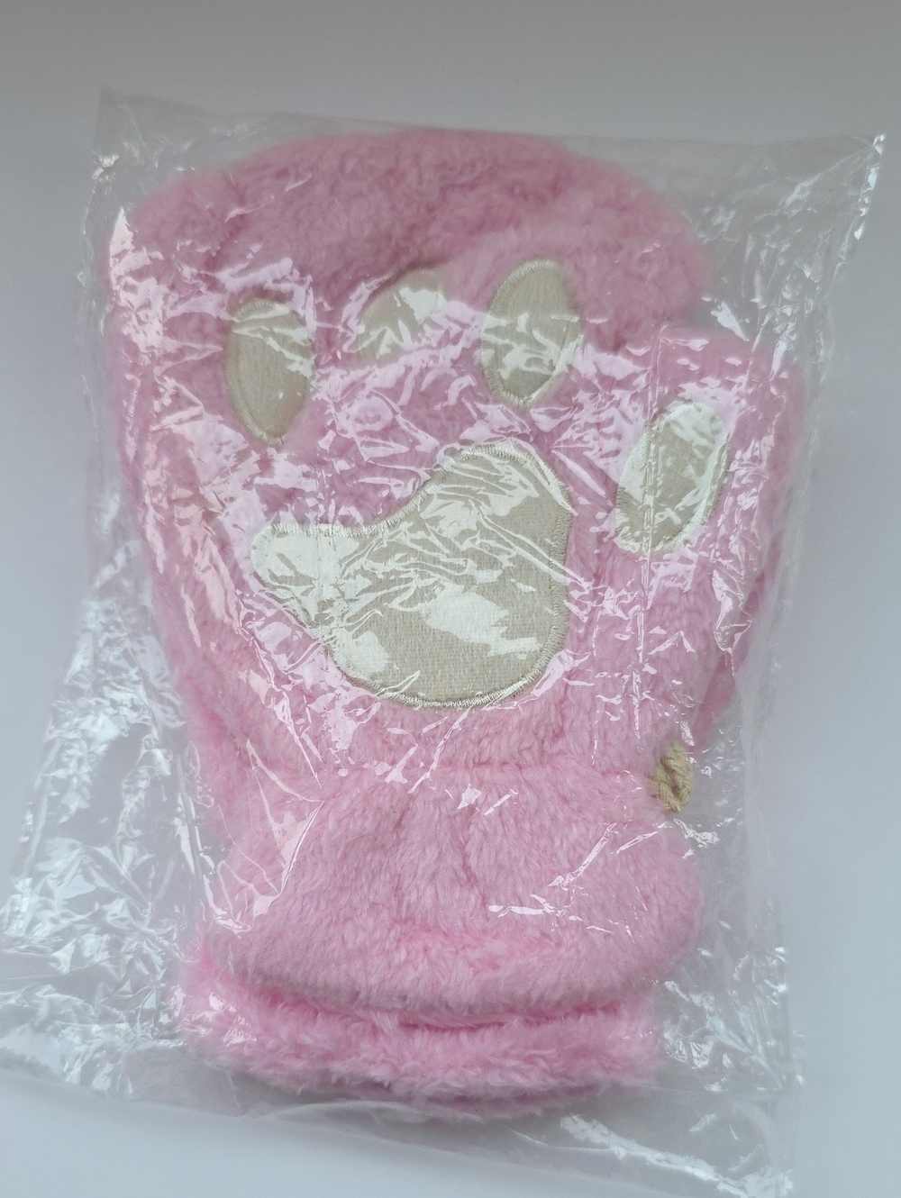 Kawaii Fluffy Cat Paw Gloves - Super Soft Winter Mittens